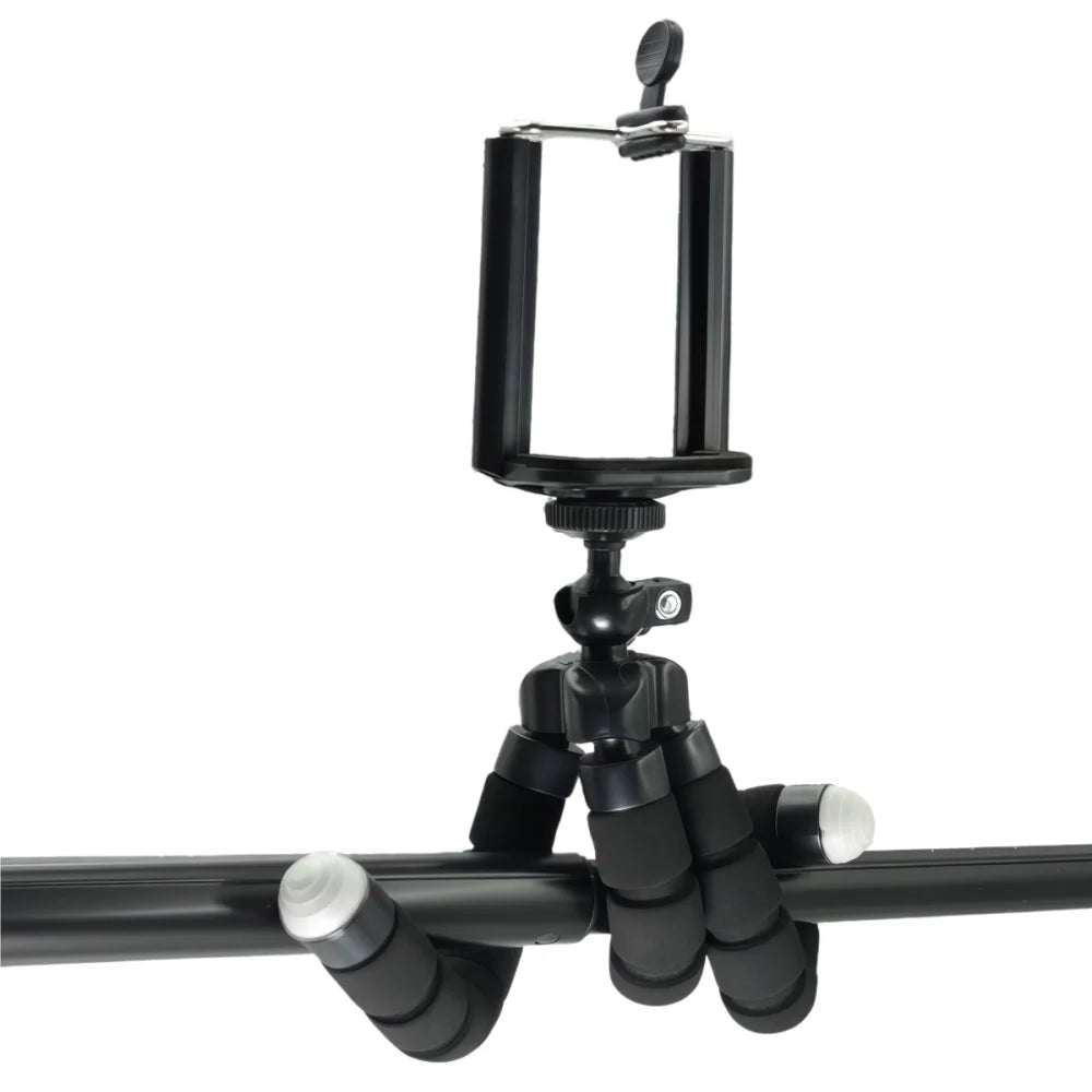 Versatile Portable Mini Tripod for Smartphones - Perfect Selfie Stick and Action Camera Stand with Holder Clip