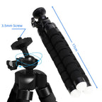 Versatile Portable Mini Tripod for Smartphones - Perfect Selfie Stick and Action Camera Stand with Holder Clip