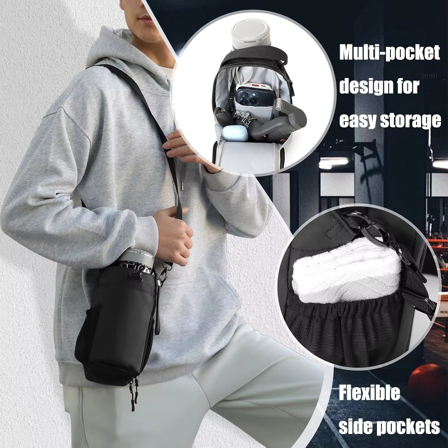 Revolutionary Magnetic Water Bottle Pouch - Your Ultimate Gym Companion for Outdoor Sports!