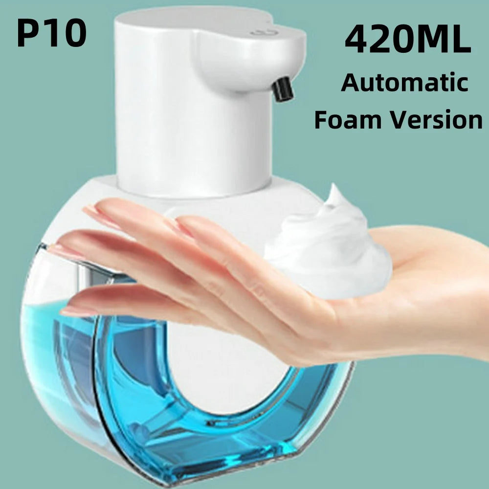 Automatic Soap Dispenser Touchless Foaming Soap Dispenser 380Ml USB Rechargeable Electric 4 Level Adjustable for Home