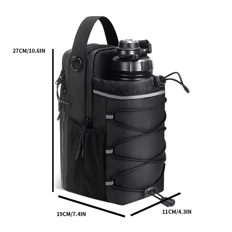 Geestock Fitness Magnetic Water Bottle Bag Outdoor Sports Water Cup Storage Bag Large Capacity Magnetic Gym Water Bottle Bag