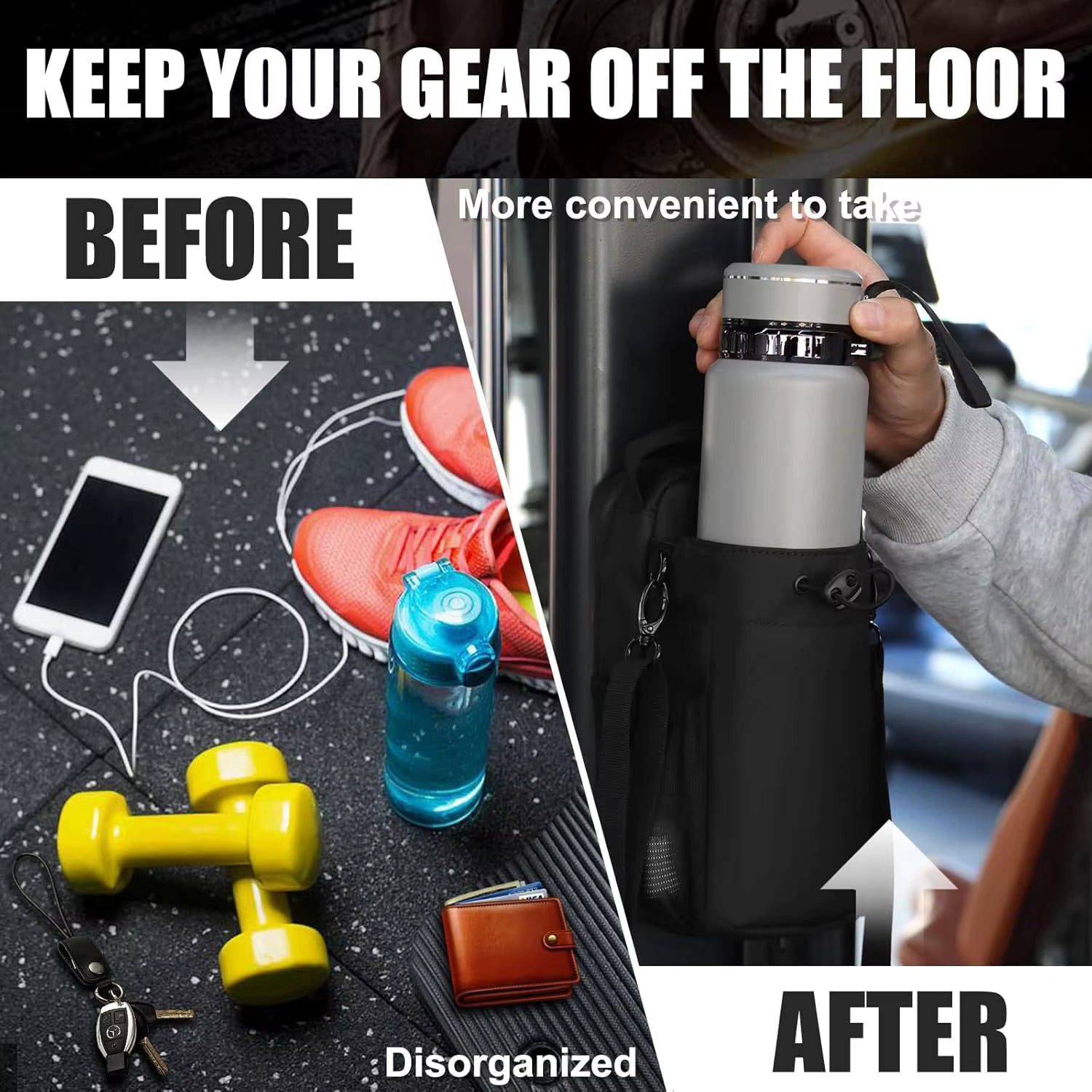 Revolutionary Magnetic Water Bottle Pouch - Your Ultimate Gym Companion for Outdoor Sports!