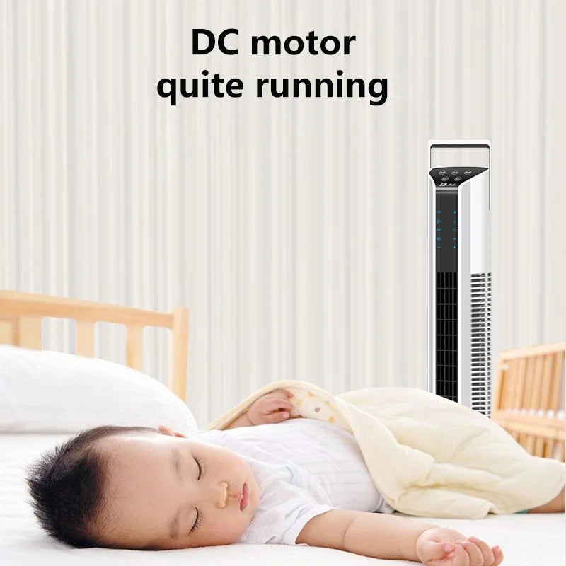 75Cm/95Cm/115Cm Height Electric Fan Household Tower Fan Floor Remote Control Automatic Oscillating Bladeless Fan Low Noise