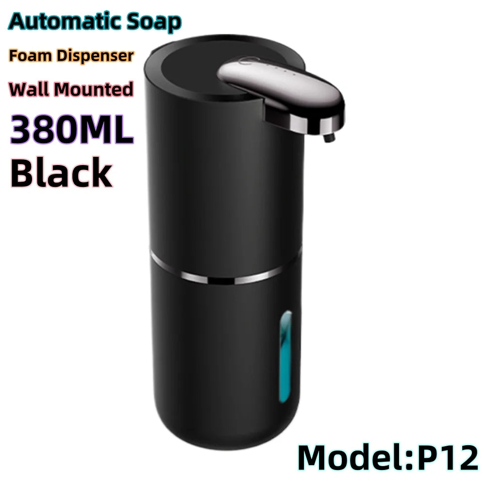 Automatic Soap Dispenser Touchless Foaming Soap Dispenser 380Ml USB Rechargeable Electric 4 Level Adjustable for Home