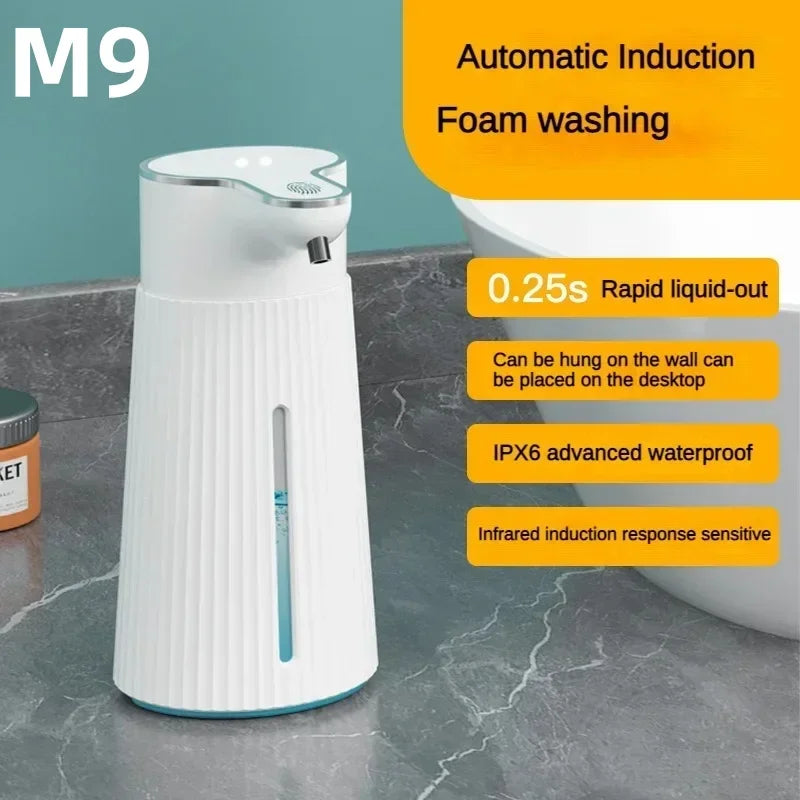 Automatic Soap Dispenser Touchless Foaming Soap Dispenser 380Ml USB Rechargeable Electric 4 Level Adjustable for Home