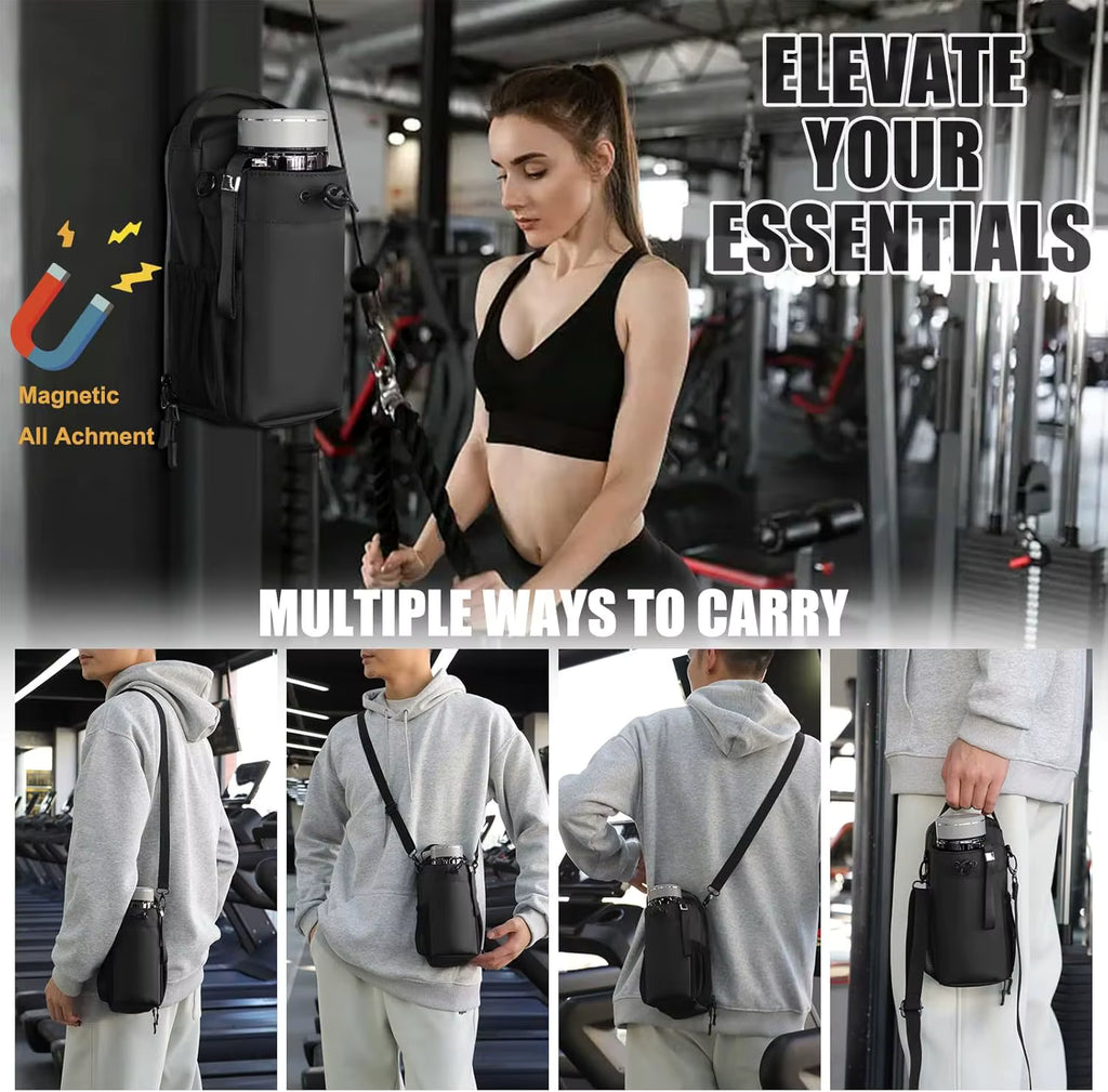 Revolutionary Magnetic Water Bottle Pouch - Your Ultimate Gym Companion for Outdoor Sports!