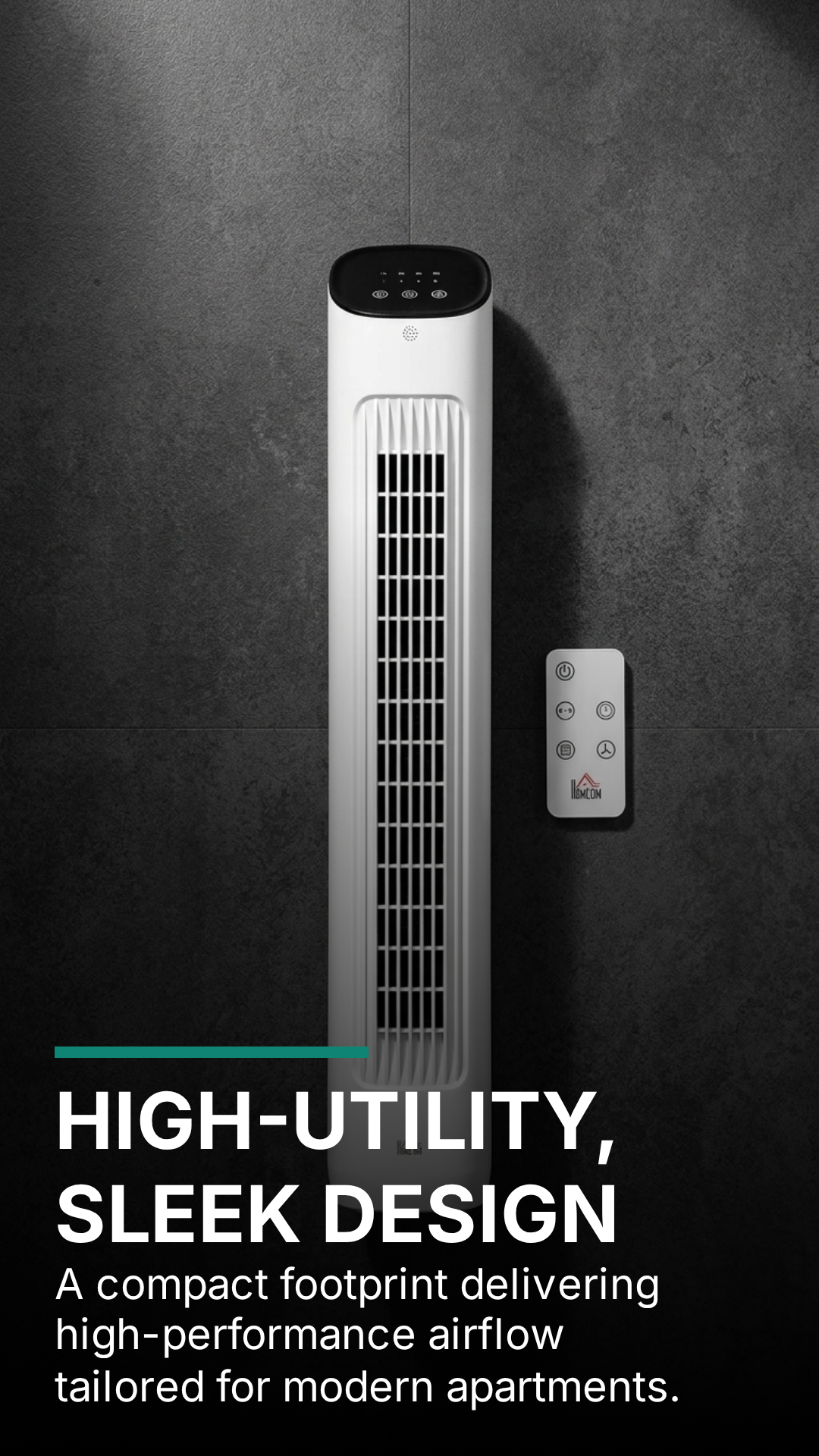 Tower Fan with Remote Control & Timer