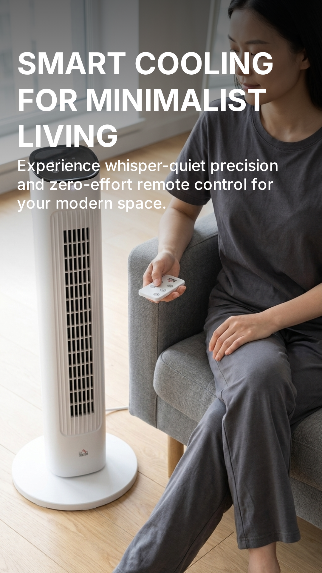 Tower Fan with Remote Control & Timer